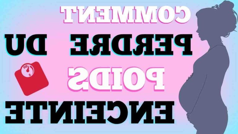 comment maigrir enceinte