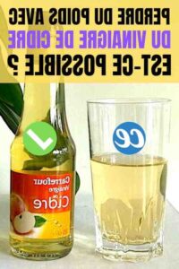 Comment maigrir avec du vinaigre de cidre